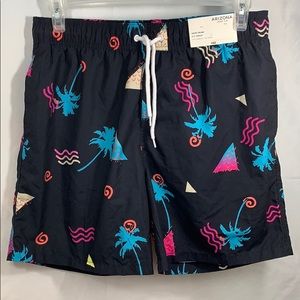 Arizona Jean Co Men’s Palm Tree Funky Swim Trunks